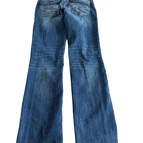 BKE Men's 30L Jake Bootleg Dark Wash Blue jeans - Picture 2 of 4